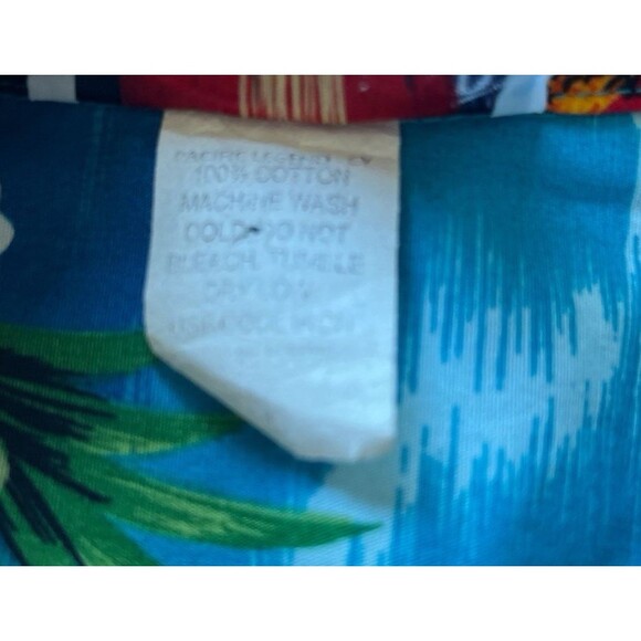 Vintage Pacific Legend Mens Shirt Blue Aloha Floral Hawaii USA Size Medium - Picture 4 of 4